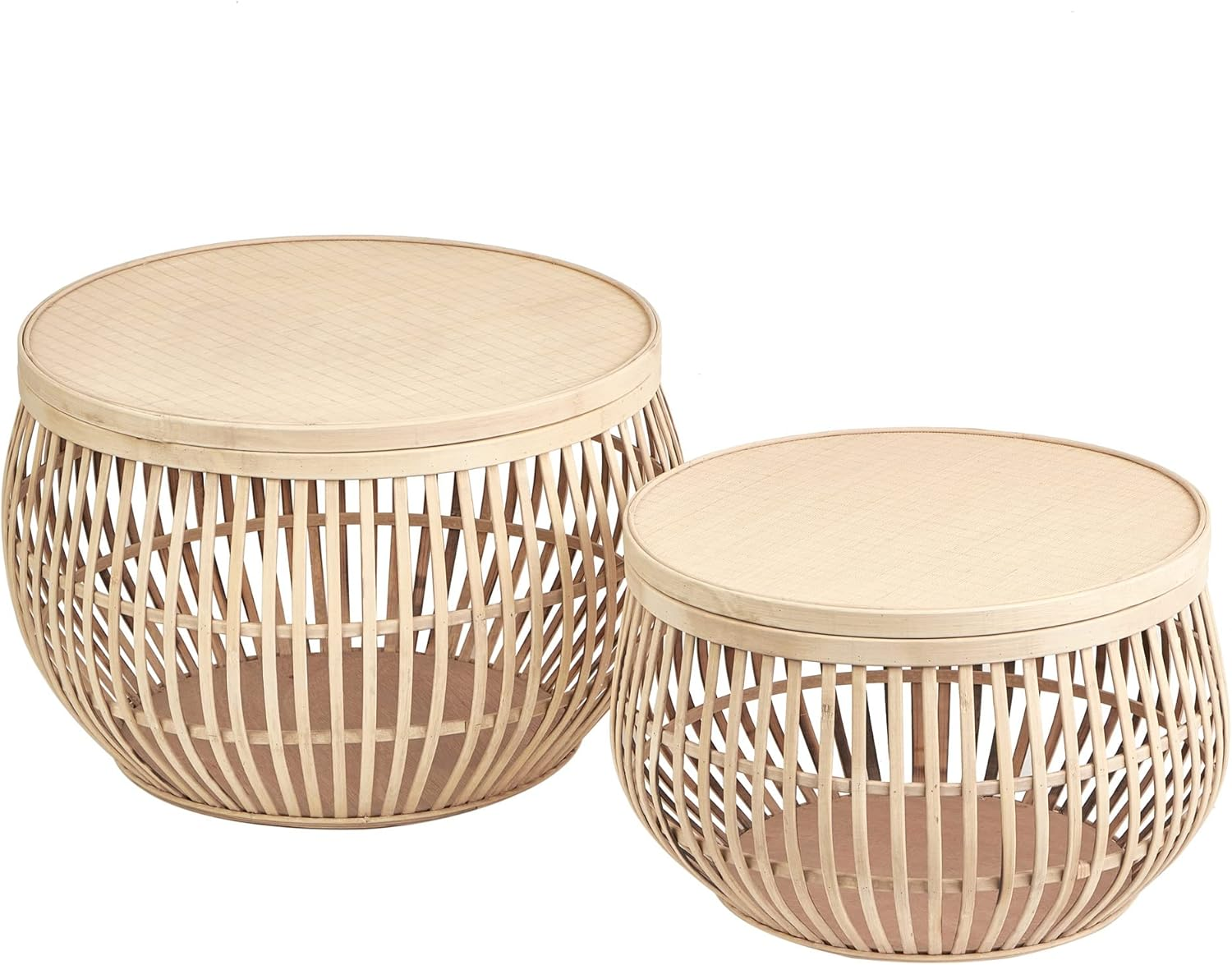 COOPER & CO. HOMEWARES Sara Set of 2 Bamboo Coffee Tables (FU0014-NA) image number 1