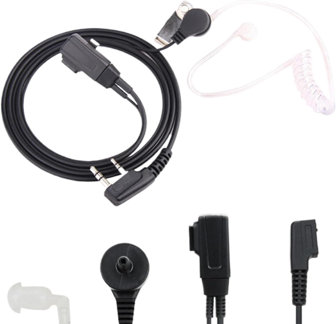 Microphone Covert Acoustic Tube - Replacement Covert Transparent Acoustic Tube | Versatile Microphone Headphones Accessories Earbuds Audio Parts for Family Teen Friends Enthusiasts