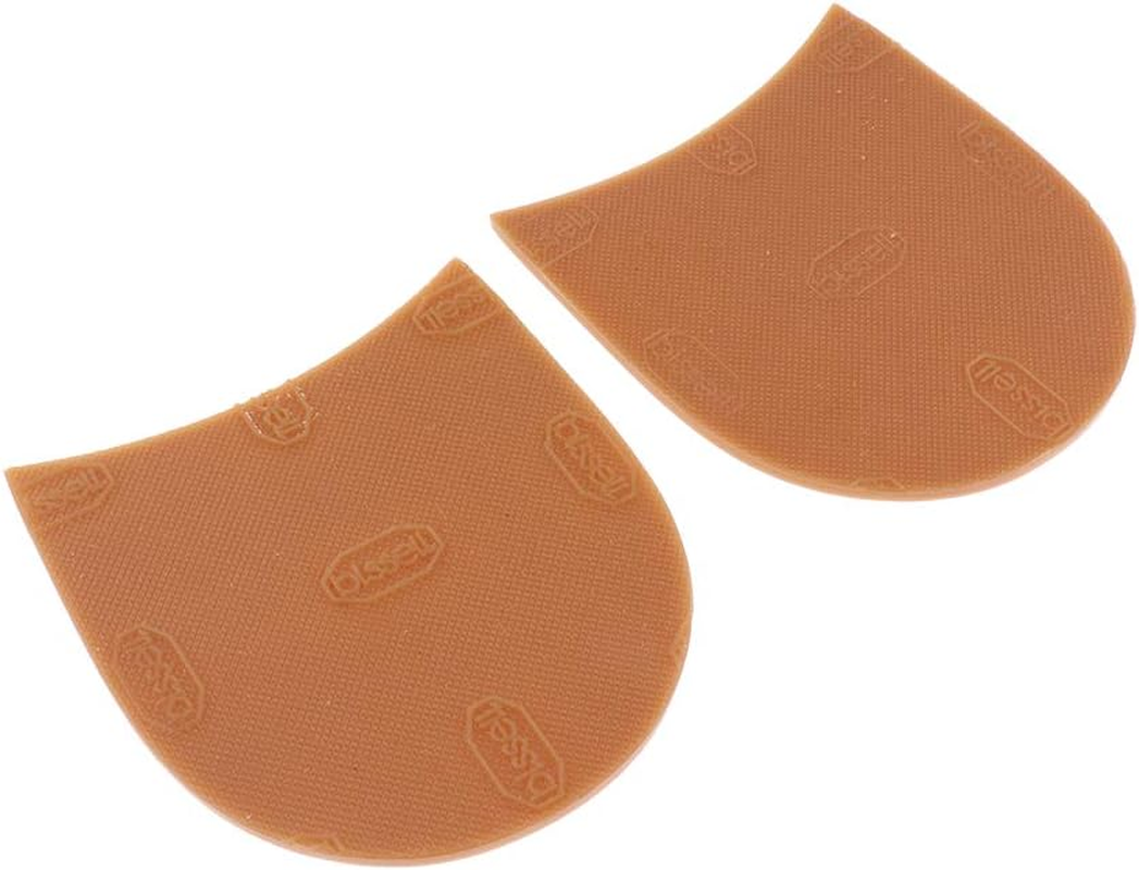 Blesiya anti Slip Rubber Glue on Shoe Boot Sole Heels Pads Shoe Repair Replacements - Khaki, as Described image number 6