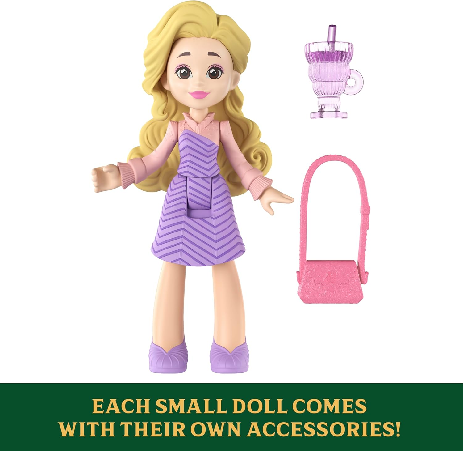 Mattel Universal Pictures&rsquo; Wicked Students of Shiz Multipack, 5 Small Dolls with Signature Looks and 9 Storytelling Accessories, Inspired by the Movie image number 2