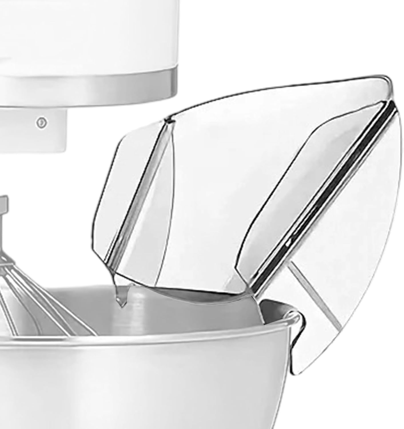 Pouring Cover for Mixing Bowl | Pouring Chute Attachments for Stand Mixer Bowl - Kitchen Cooking Appliance Accessories Dump Hoods for Indoor Restaurant Home image number 4