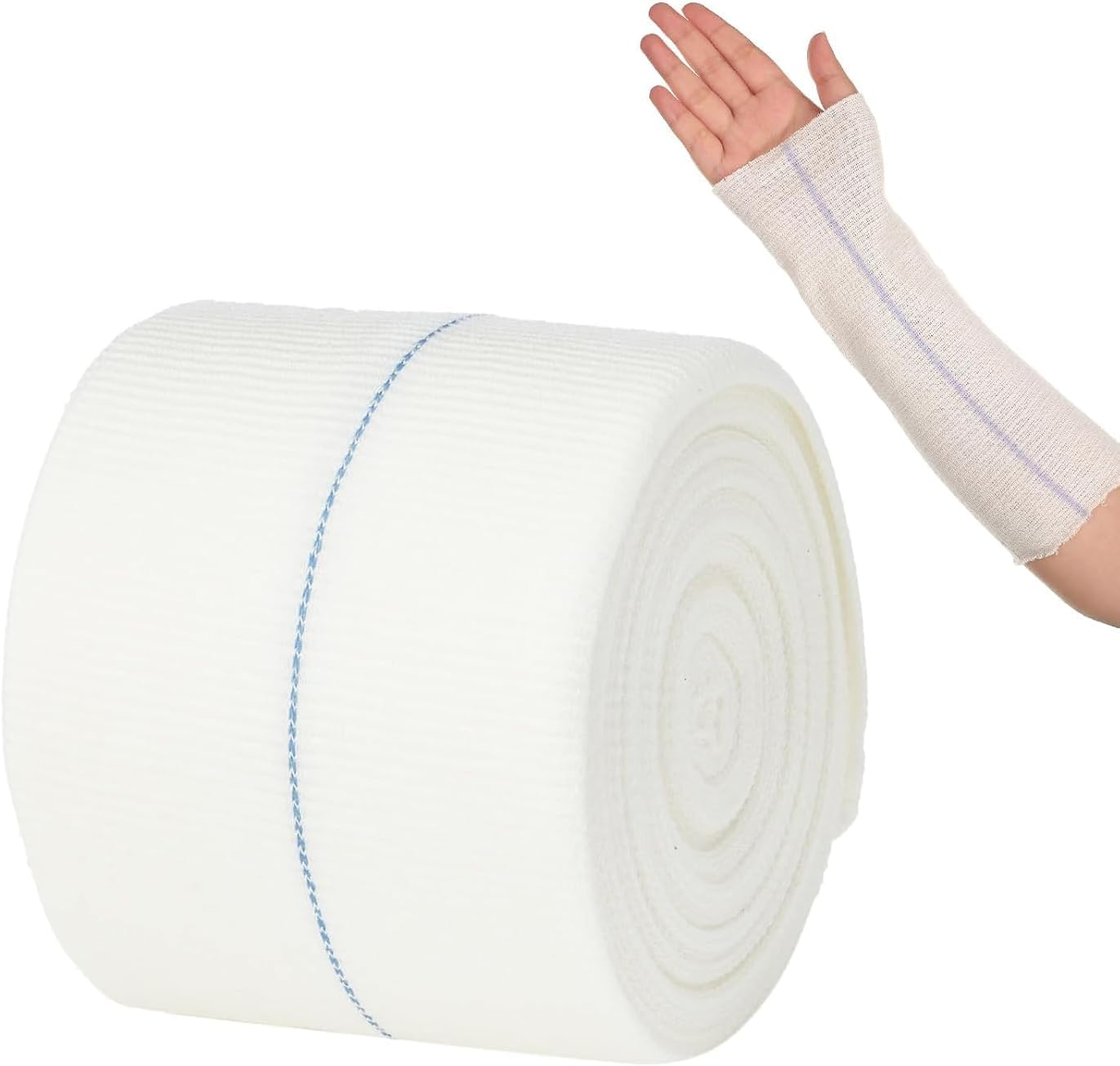 Elastic Tubular Support Bandage, 1 Roll Two Way Stretch Tubulars Bandage, Stretch Dressing Retainer Gauze Stockinette Tubing,Tubular Elastic Sport Bandages image number 1