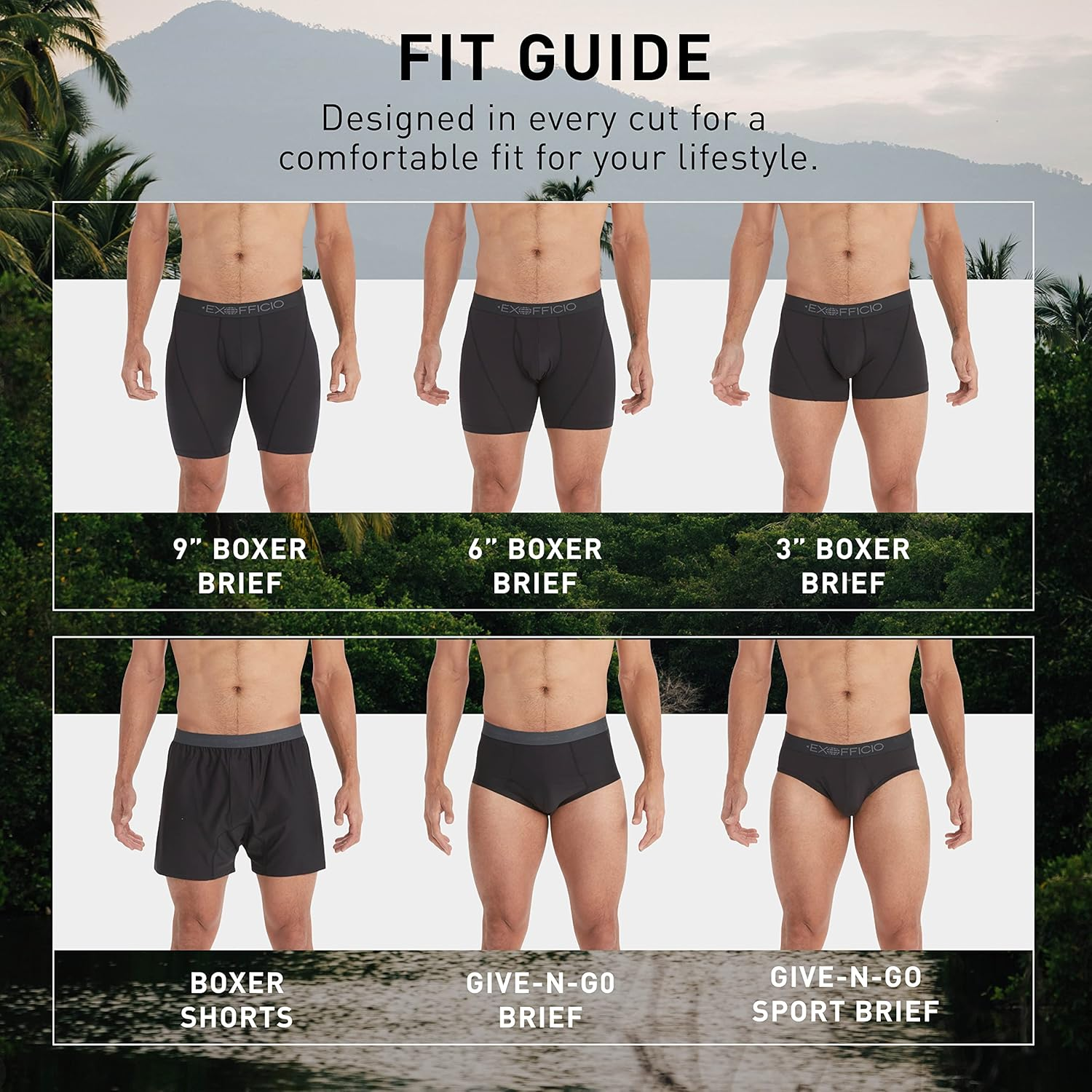 Exofficio Men'S Give-N-Go Sport Mesh 2.0 Boxer Brief 3" image number 6