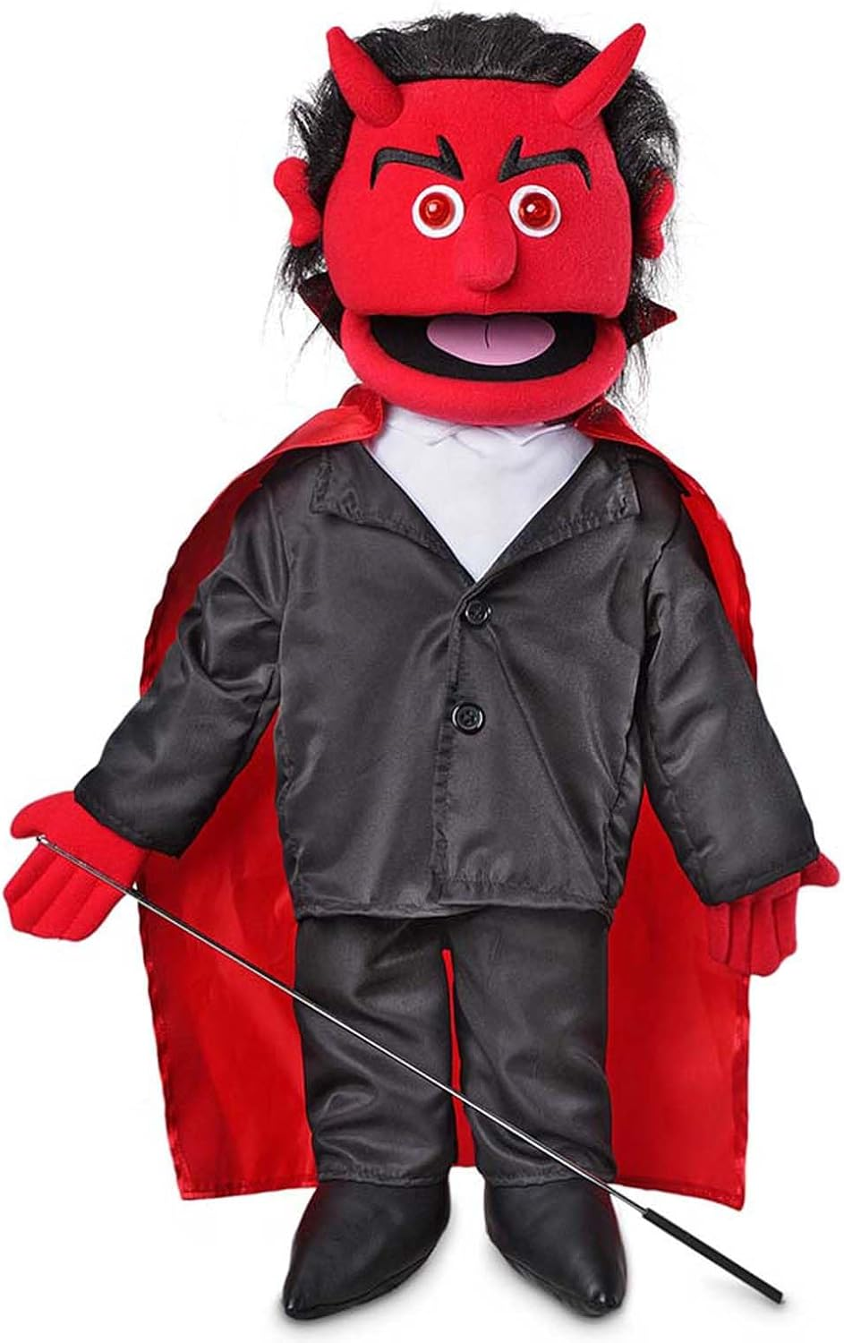 25 Devil W/ Light-Up Eyes Full Body Ventriloquist Style Puppet image number 2