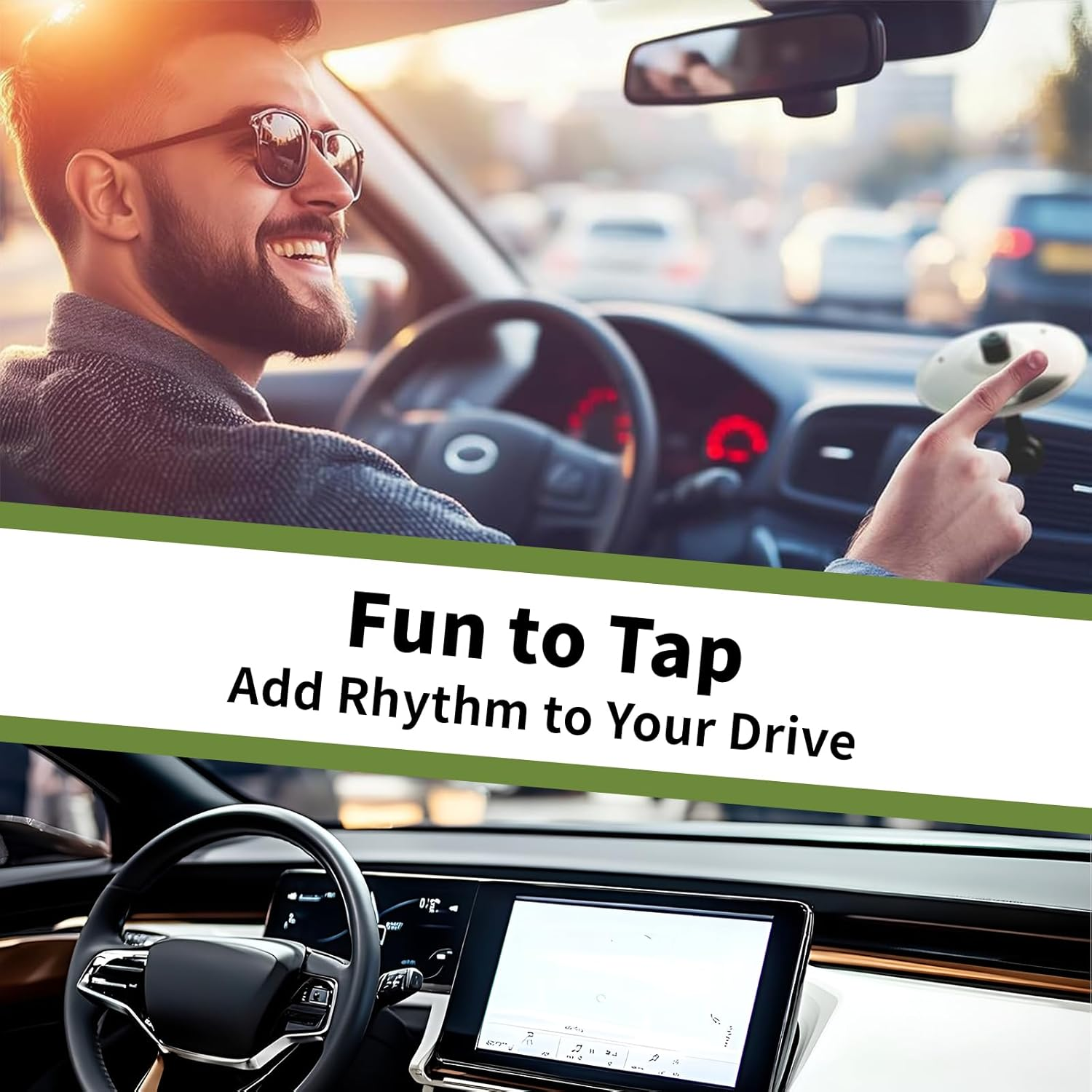 2Pcs Car Air Vent Cymbals, Mini Drum Cymbals for All Vehicles &ndash; Stylish Gold Decoration, Easy to Install, Durable Fun Sound for Drivers & Car Lovers image number 3