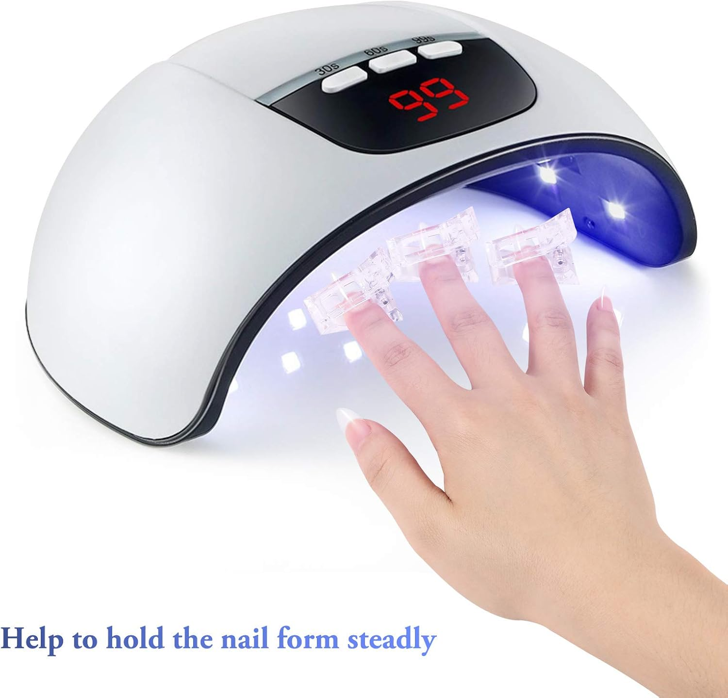 MIKIMIQI Dual Nail Forms Set 120Pcs Stiletto Gel Nail Molds 100PCS Nail Art Extension Guide Form Tool 5Pcs Poly Gel Quick Building Nail Tips Clip 1Pc Dual-Ended Brush Nail File