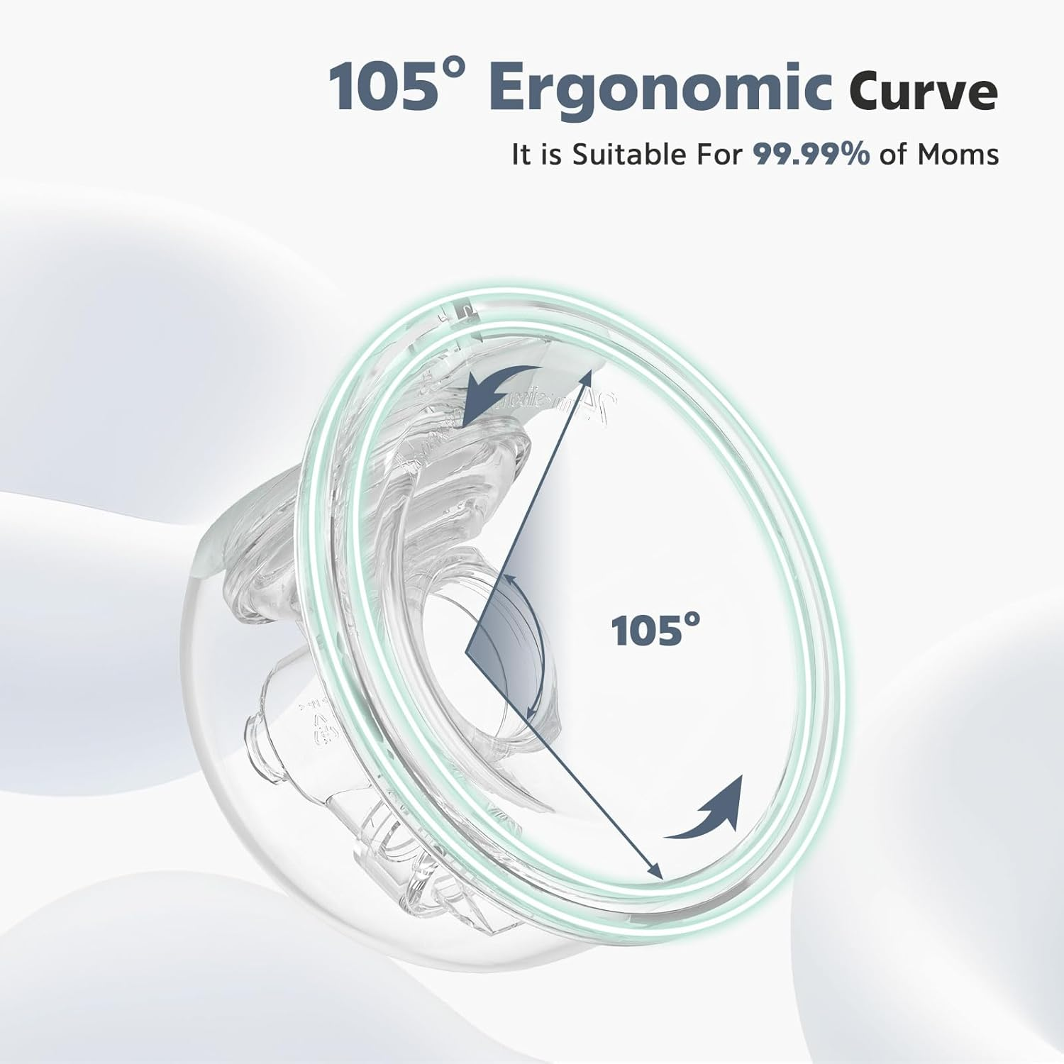 Mommed Double Wearable Breast Pump S10Pro with 3 Modes & 9 Levels, Leak-Proof Design, Portable Electric Breast Pump with Efficient Pump Motor, 24Mm Breast Shield, 17/19/21Mm Flange Inserts(Green) image number 3