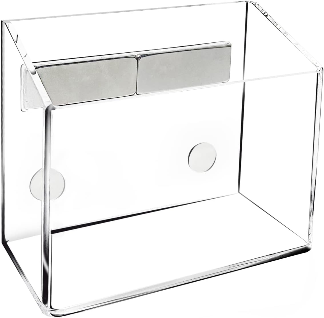 Simetufy Magnetic Glass Whiteboard Accessory Holder for Markers, Pens, Pencils - Fridge, Lockers, Whiteboards - Transparent, 1 Pack image number 4