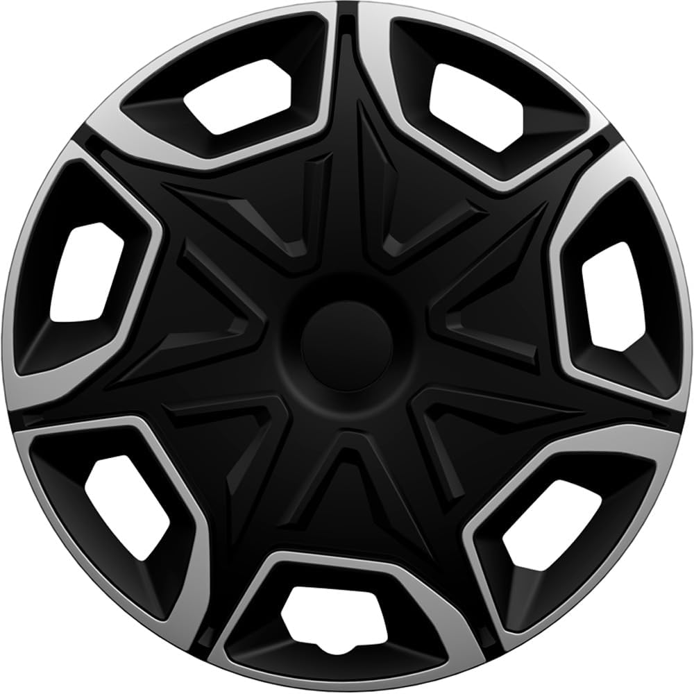 AUTO-STYLE Autostyle Set Wheel Covers Blade 16-Inch Silver/Black image number 1