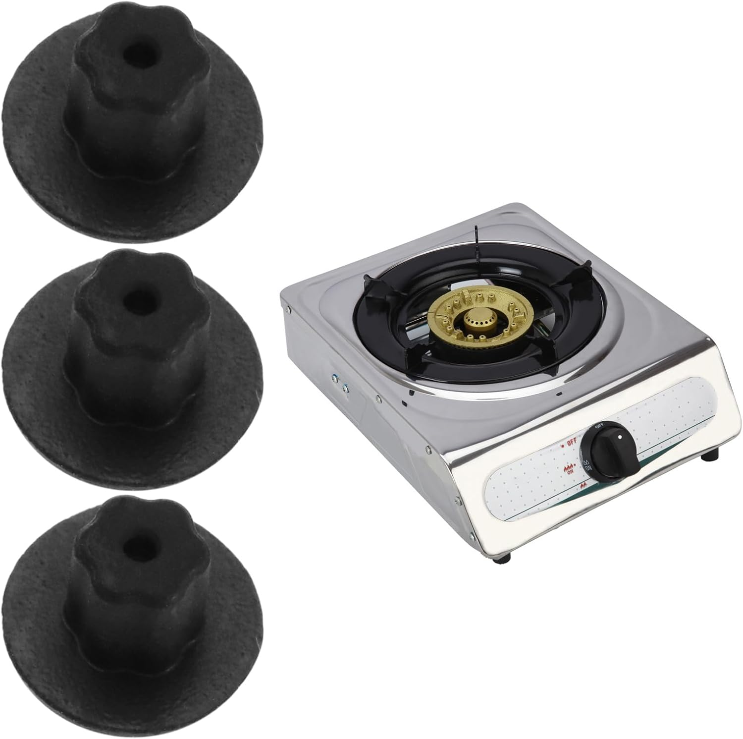 16PCS Grate Rubber Feet Compatible with Viking Series Cooktops Replacement Gas Range Burner Grate Feet WB2K101 PD040035 PD040075 AP5316217 image number 6