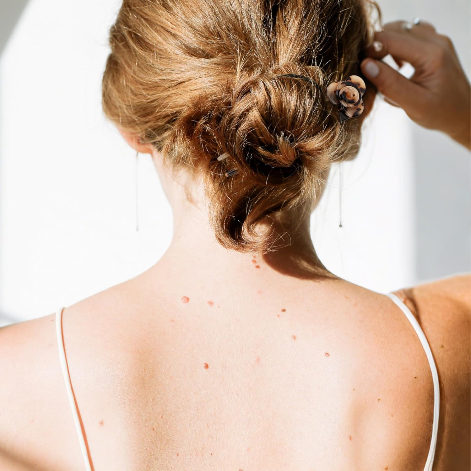 Pruadeor Pack of 4 Rose Hair Pins Hair Clips for Women French Hair Clip Hair Clip Vintage Hair Accessories image number 2