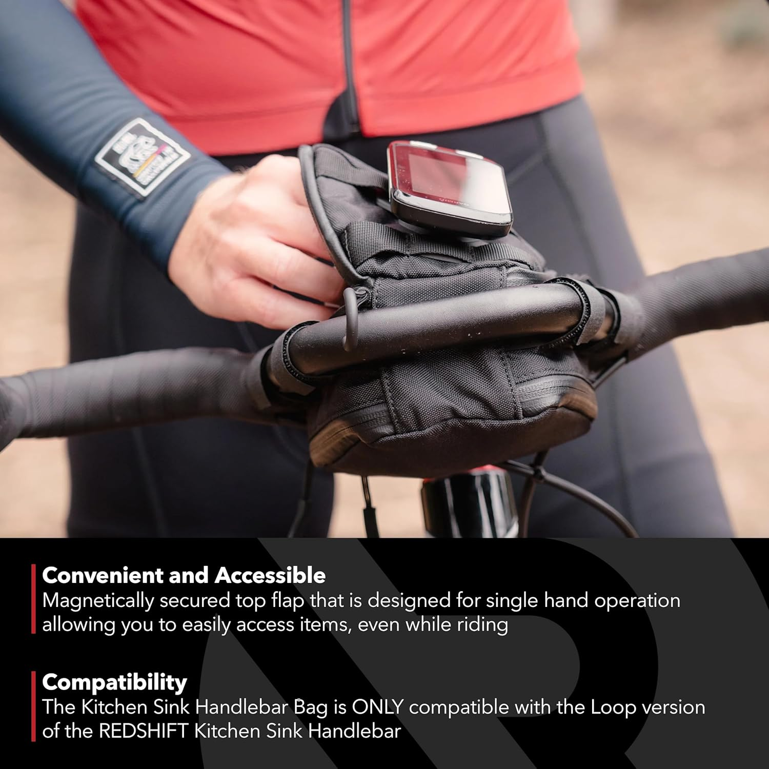 REDSHIFT Handlebar Bag for Redshift Kitchen Sink Handlebar with Loop image number 1
