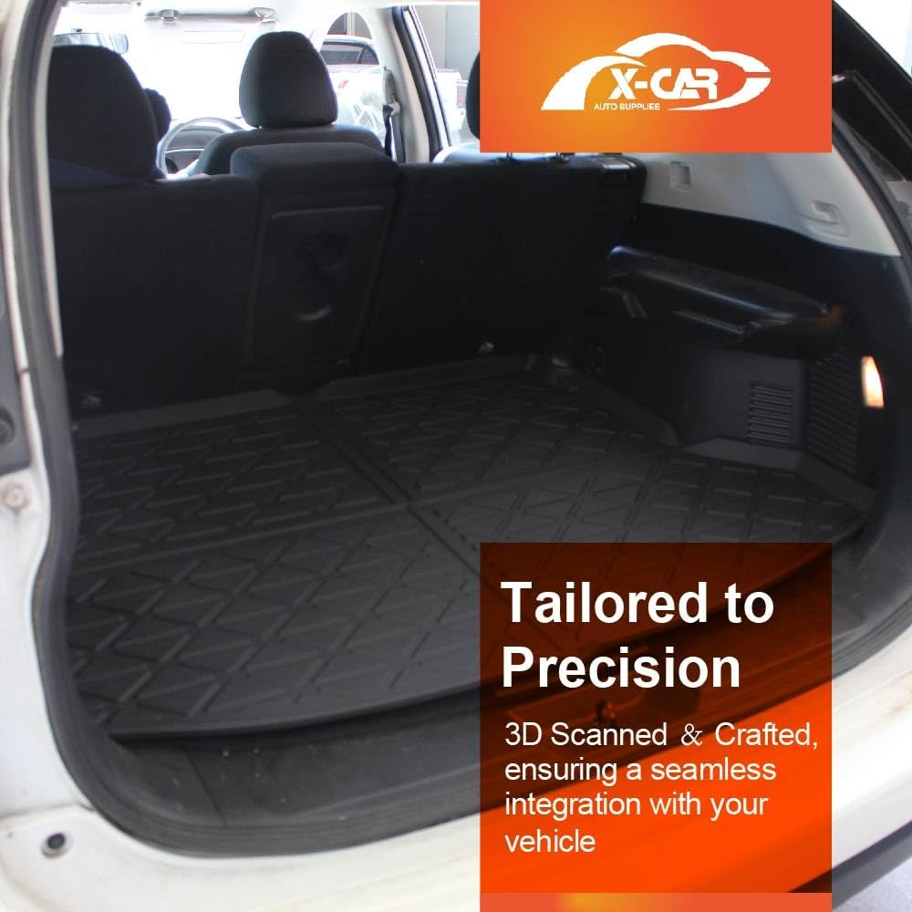 X-CAR Boot Liner Cargo Tray Trunk Floor Rubber Mat Compatible with Nissan X-Trail Xtrail 2013 2014 2015 2016 2017 2018 2019 2020 2021 2022