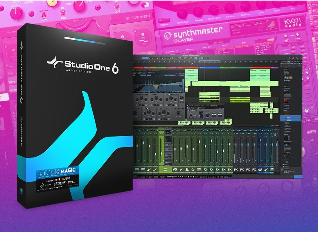 Presonus Audiobox 96 Studio - USB, Audio Interface, Bundle for Recording and Production, with Microphone, Headphones & Software image number 6