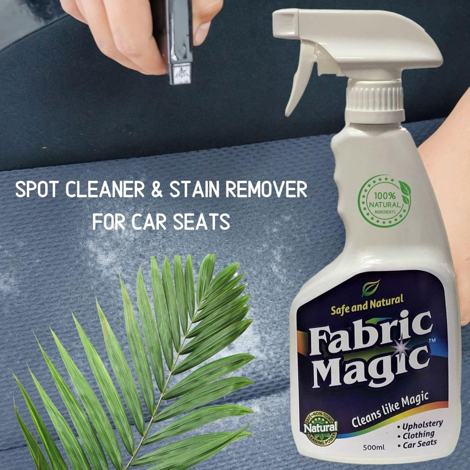 Aussie Furniture Care Fabric Magic Spot Cleaner Spray 500Ml - Eco-Friendly, All-Natural Fabric Stain Remover for Upholstery, Clothing, Pre-Wash, Australia-Made