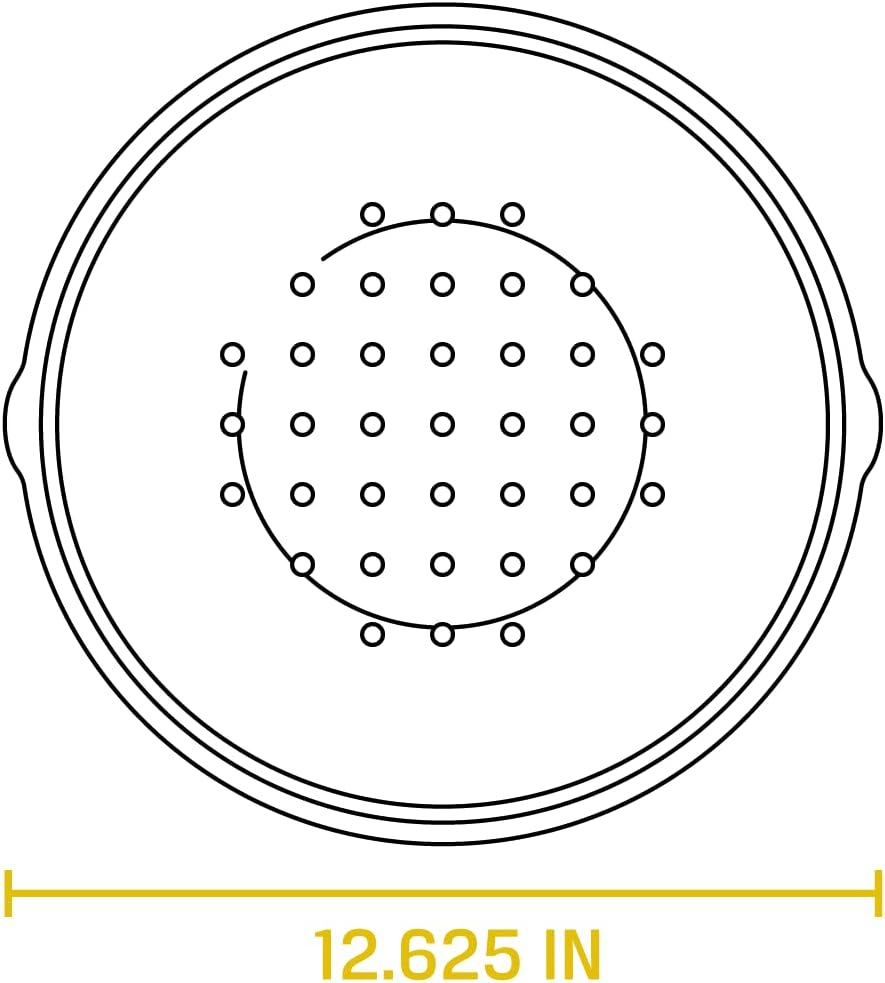 Lodge L10SC3 12 Inch Cast Iron Cover, Black