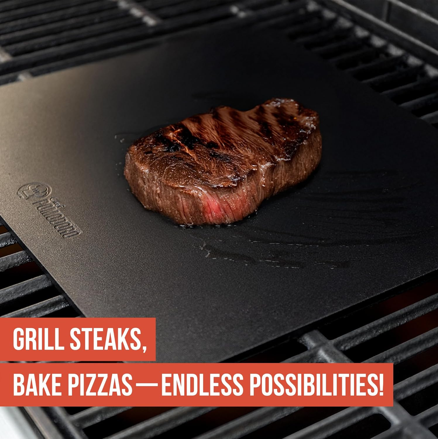 Chef Pomodoro Pizza Steel for Oven, 16 X 13.5 X 0.25 Thick, Baking Steel for Oven, Baking Steel Pizza Stone for Grill and Oven, Original Baking Steel, Artisan Steel image number 1