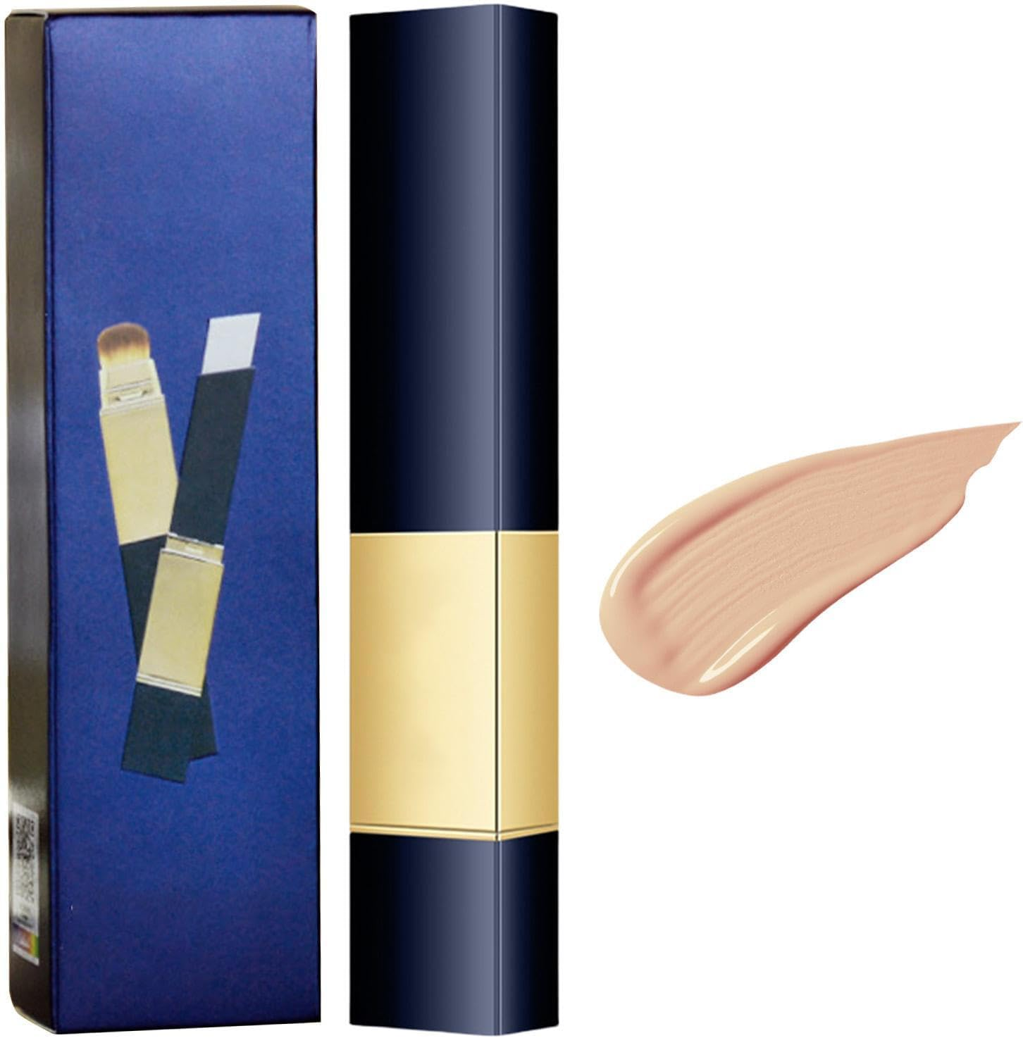 Color Changing Foundation,Double Head Concealer Stick Color Changing Foundation with Brush - Long Lasting Makeup Stick, Brightening Waterproof Concealer for Dark Circles Blemishes image number 6