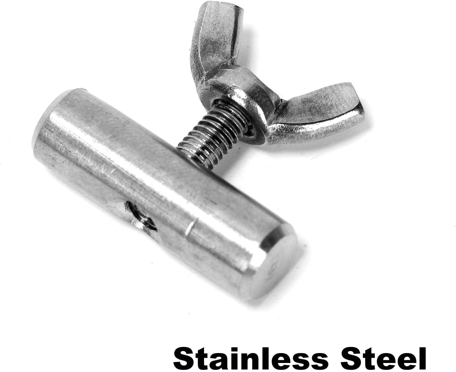 Ruimou 8Pcs Awning Track Stopper, 8Mm Cylindrical Stainless Steel Awning Accessories for Car, RV, Yacht, Outdoor Awning Track(8X25Mm) image number 1