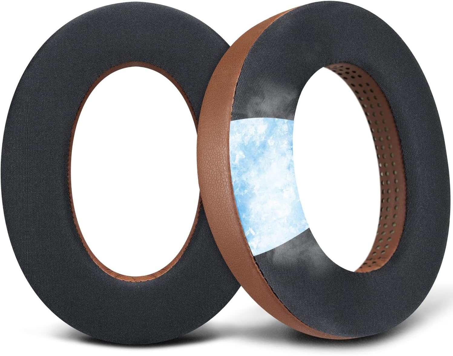 SOULWIT Cooling Gel Ear Pads for Sennheiser Hd599/Hd598/Se/Cs/Sr/Hd595/Hd569/Hd560S/Game Zero/G4Me Zero, Earpads Cushions for Pc37X/Pc38X/Pc350/Pxc350/Pxe350/Pc360/Hd380/Hd380-Pro - Black