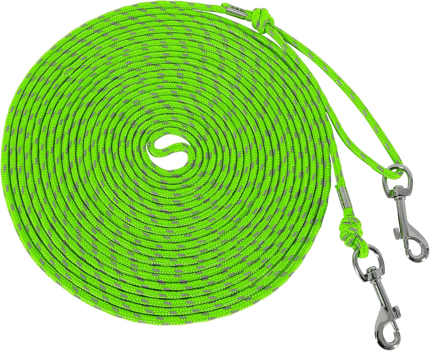 Reflective Cat Leash -30FT Cat Cable Out Leash Escape Proof Walking Leads Yard Long Leash Durable Safe Leash Traning Play Outdoor for Puppies/Kittens/Small Animals(Hotpink)