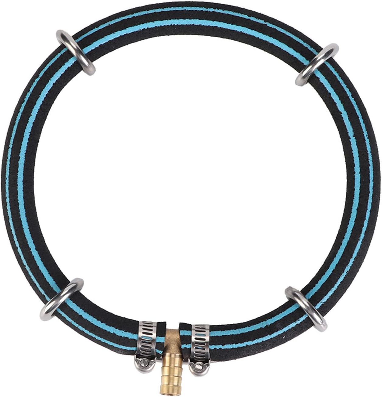 Aquarium Copper Air Bubble Diffuser Ring Durable Oxygenation Bubbler for Fish Pond Air Diffuser Ring,Aquarium, Bubble,Fish Pond Bubbler (Single Circle Diameter 25Cm) image number 3