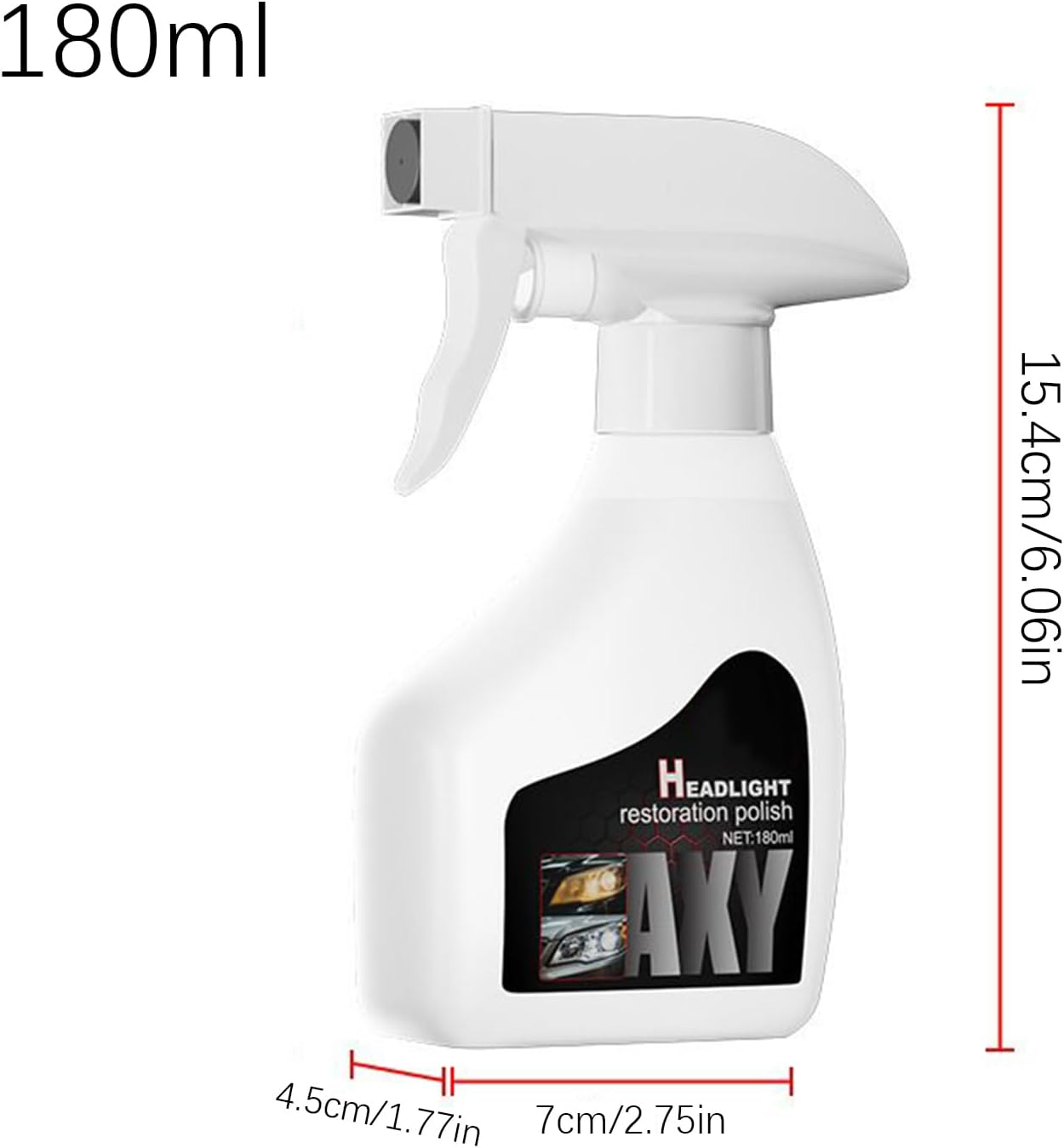 Car Headlight Restoration Kit, Coating Liquid Headlight Scratch Repair Spray, Automotive Repair Restorer for Drivers Vehicle Truck SUV RV Night Driving Daily Care Refurbishment image number 1