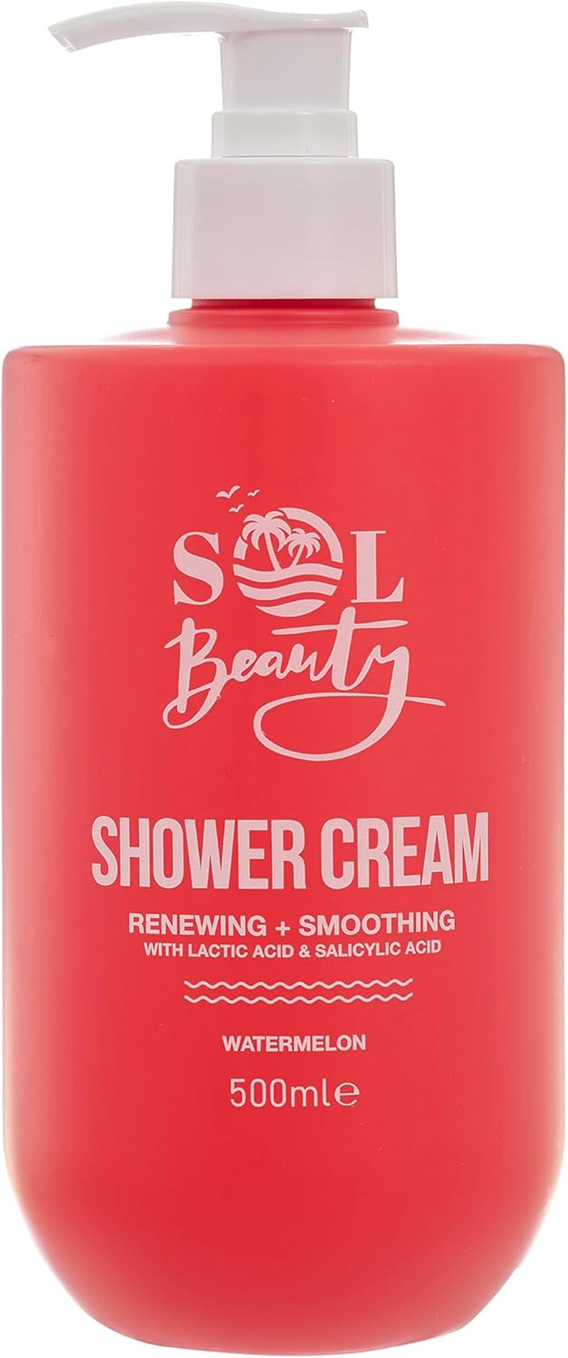 Shower Cream Watermelon Scent, Renewing and Smoothing Vegan Friendly and Cruelty Free Shower Gel, 500Ml image number 1