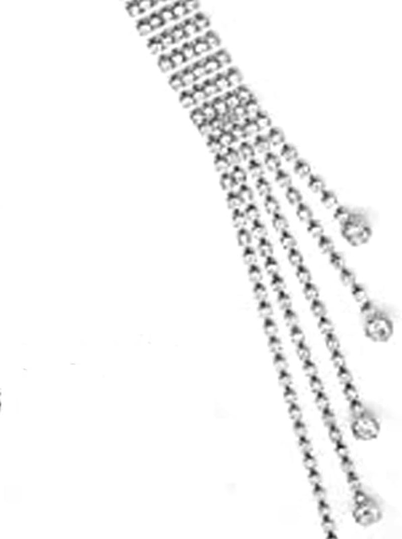 Rhinestone Chain Belt Adjustable Crystal Belt Chain O-Ring Sparkle Belts Women Diamond Waistband Belts Bling for Dress Jeans image number 5