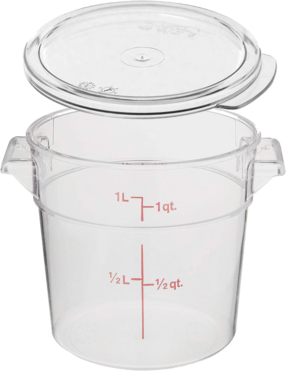 Cambro Cambro (RFS2PP190) 2 Qt. round Polypropylene Food Storage Container - Camwear, RFS2PP, Plastic, Clear, 2-Quart image number 5