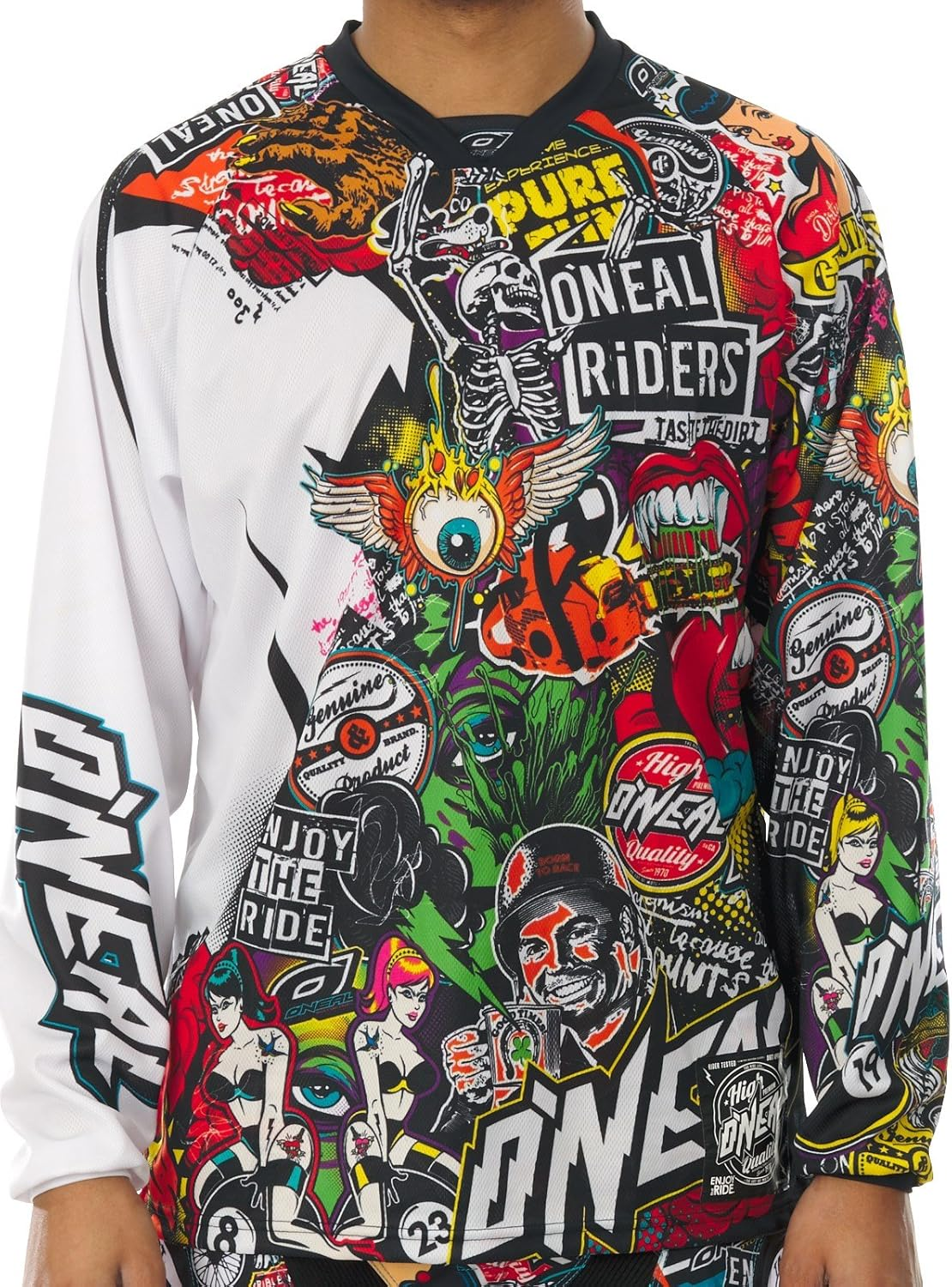 O'NEAL 0023-102 Mayhem Crank Men'S Jersey (Black/Multi, Small)