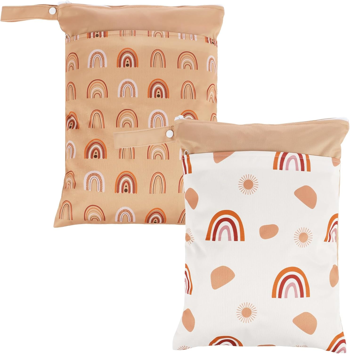 Reusable Wet Bag,Waterproof Bags,Travel Laundry Bag,Wet Dry Bags Waterproof Reusable Bag Pockets Portable Cloth Diaper Wet Dry Bags Multifunctional Laundry image number 1