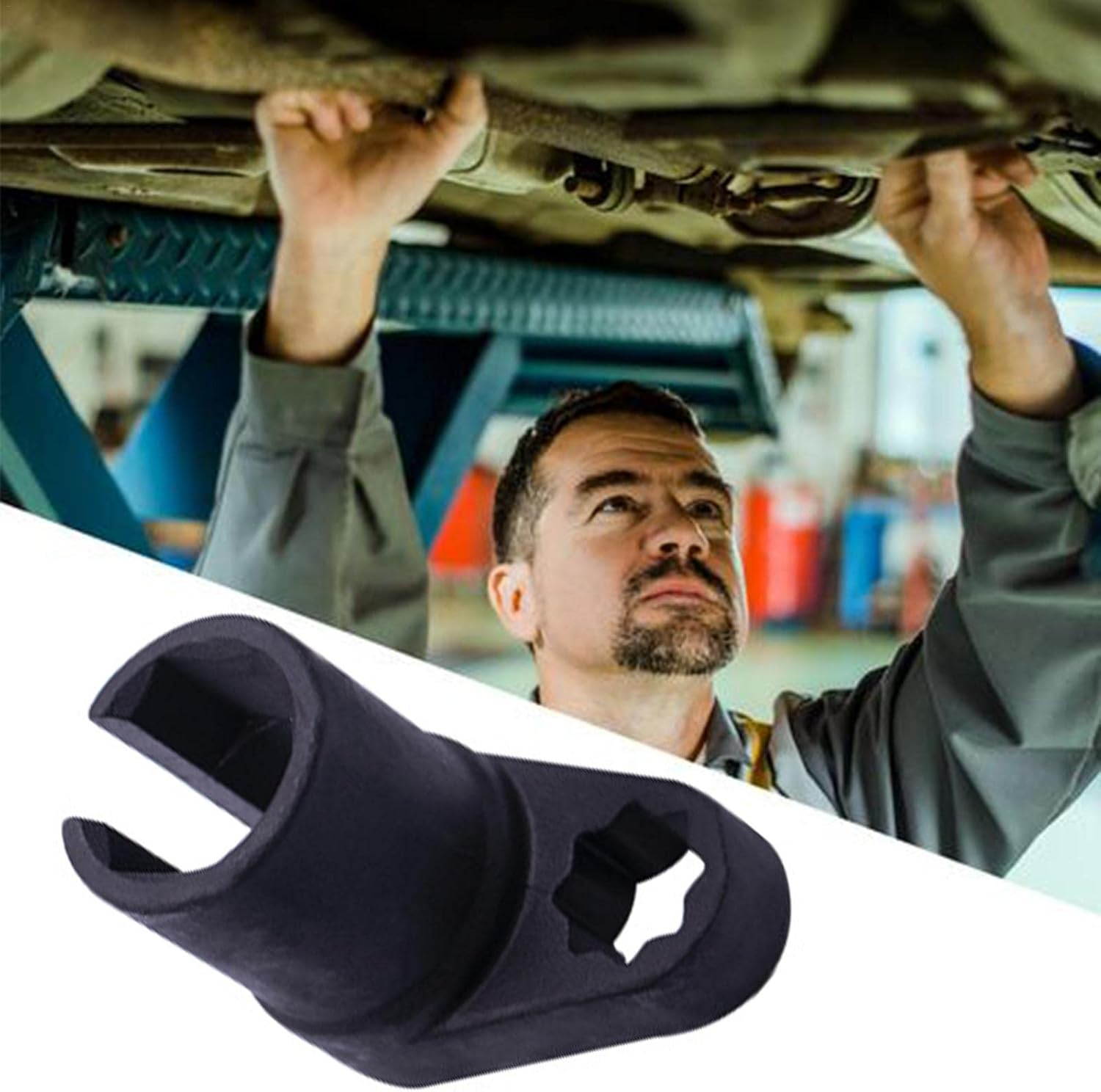 Oxygen Sensor Socket - Automotive Oxygen Sensor Socket Wrench - Puller and Thread Chaser Set Oxygen Sensor Removal Tool image number 5