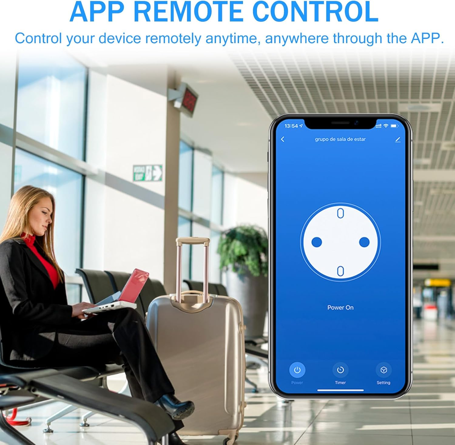 Smart Plug 16A Wifi Intelligent Socket, 2 Pack, Voice Control, Smart Outlet with Timer & App Remote Control, Wifi Outlet for Home, Compatible with Alexa & Google Assistant and Smartthings image number 3