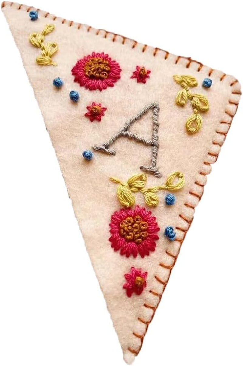 Stylish and Practical Hand Embroidered Corner Bookmark Gift Cloth Functional Decoration Book Lovers Sleek for Students, Autumn, A