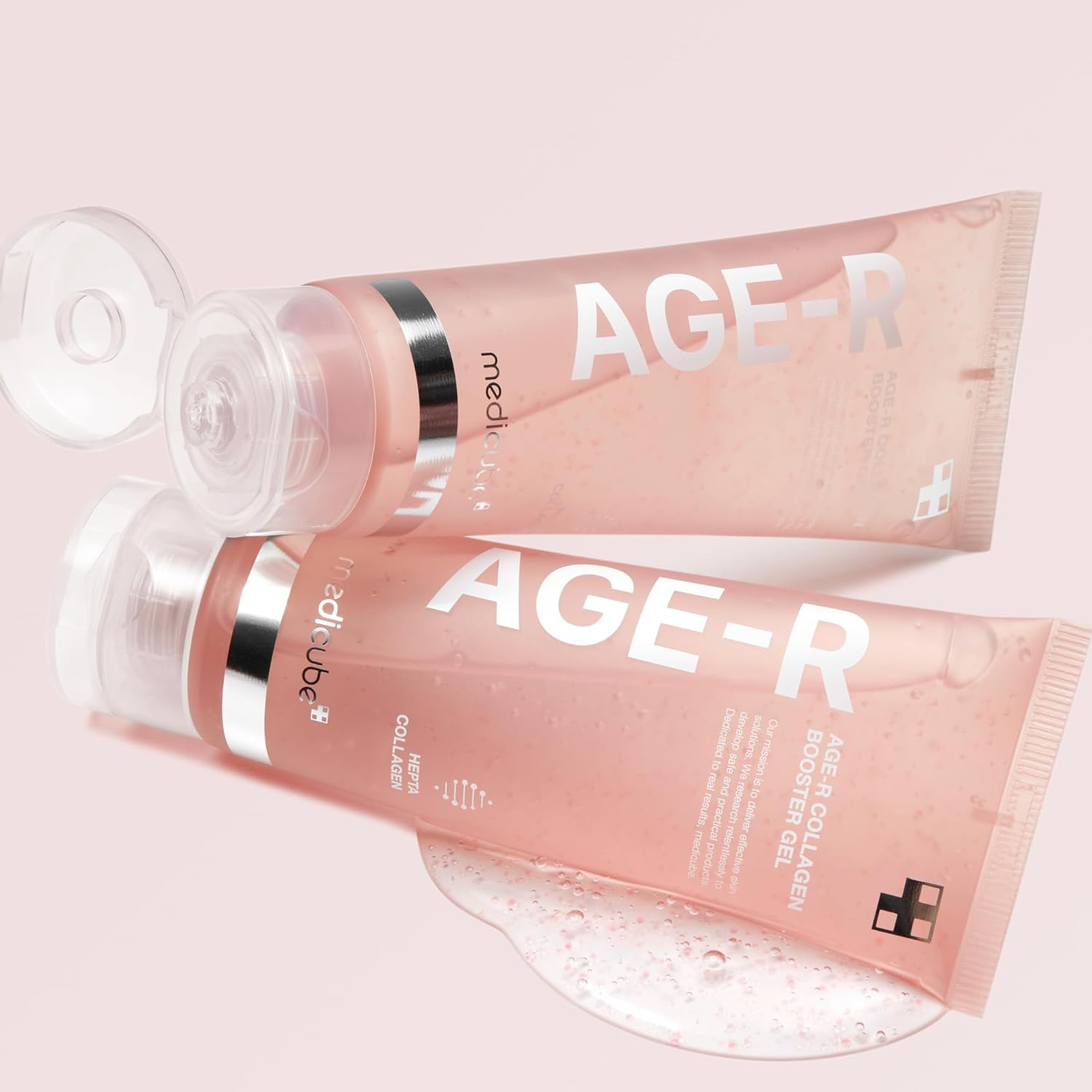 Medicube Age-R Collagen Booster Gel Serum for Skin Care Devices - Filled with Collagen Radiance Capsules - Visible Skin Elasticity and Moisturizing Care - Hypoallergenic Korean Skin Care