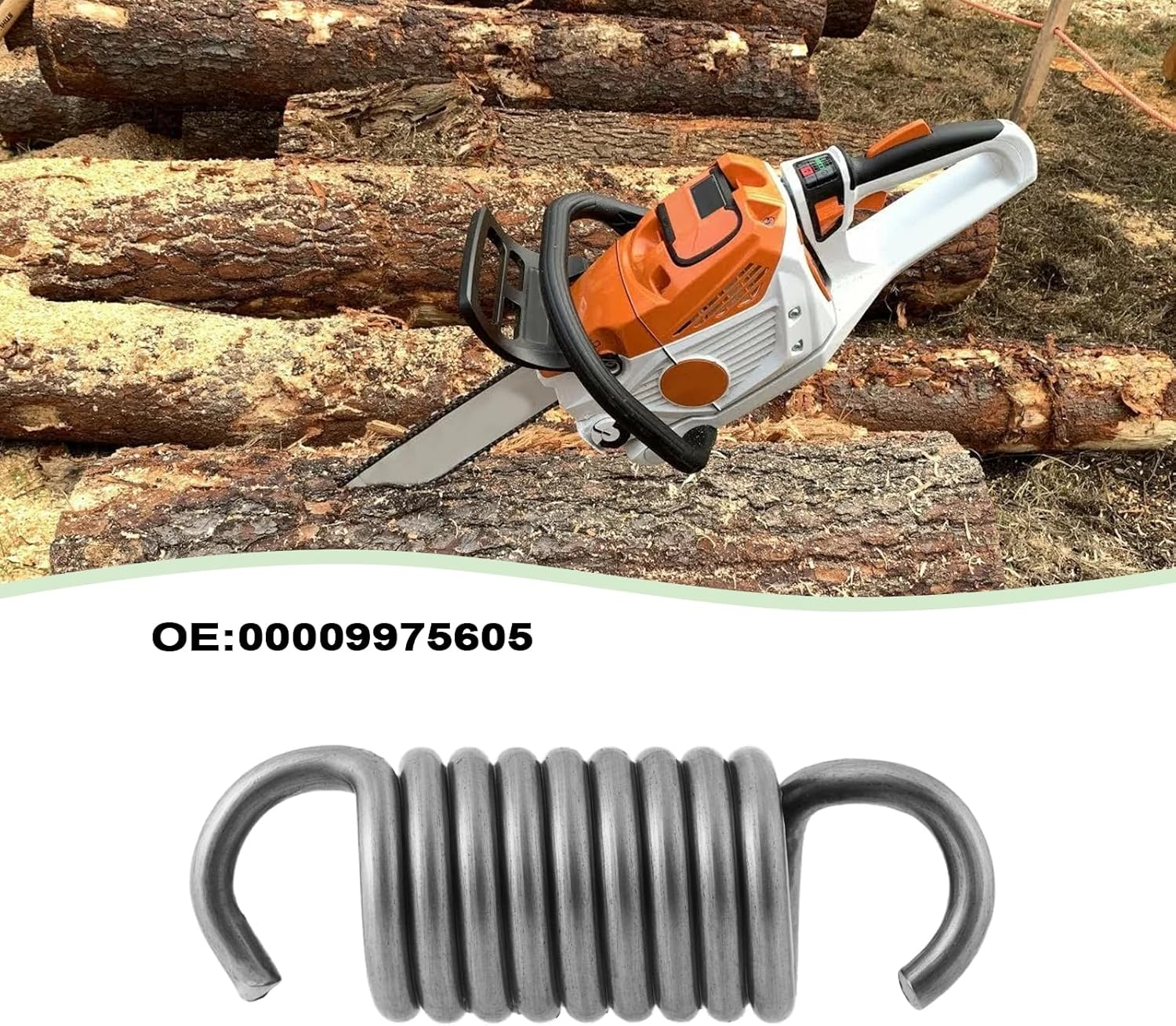 YINETTECH 3Pcs Clutch Springs Compatible with STIHL Chainsaw MS193T MS194T MS201T OEM Replacement Part 0000 997 5605 Chainsaw Maintenance Accessories image number 1