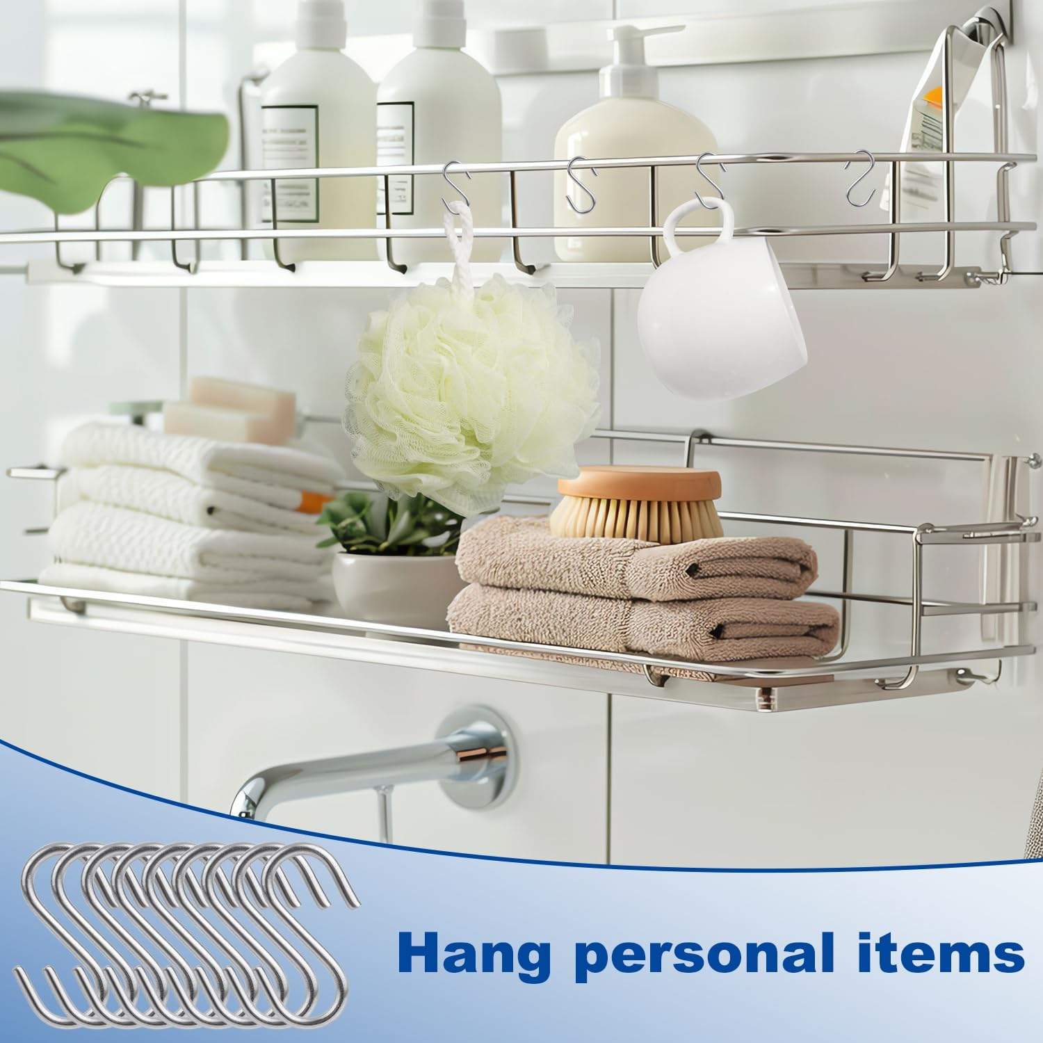 200Pcs Mini S Hooks for Hanging, 1/2 Inch Stainless Steel Tiny Miniature Ornament Hooks Metal Wire Small S-Shaped Hangers Connectors for Jewelry Making DIY Craft Keychain (Silver) image number 3