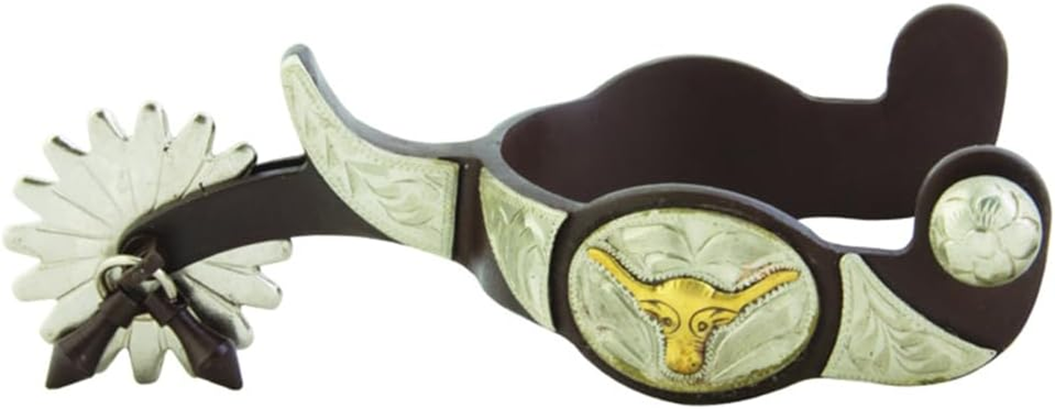 Western BS Texas Longhorn 16Pt Jingle Bob Spurs