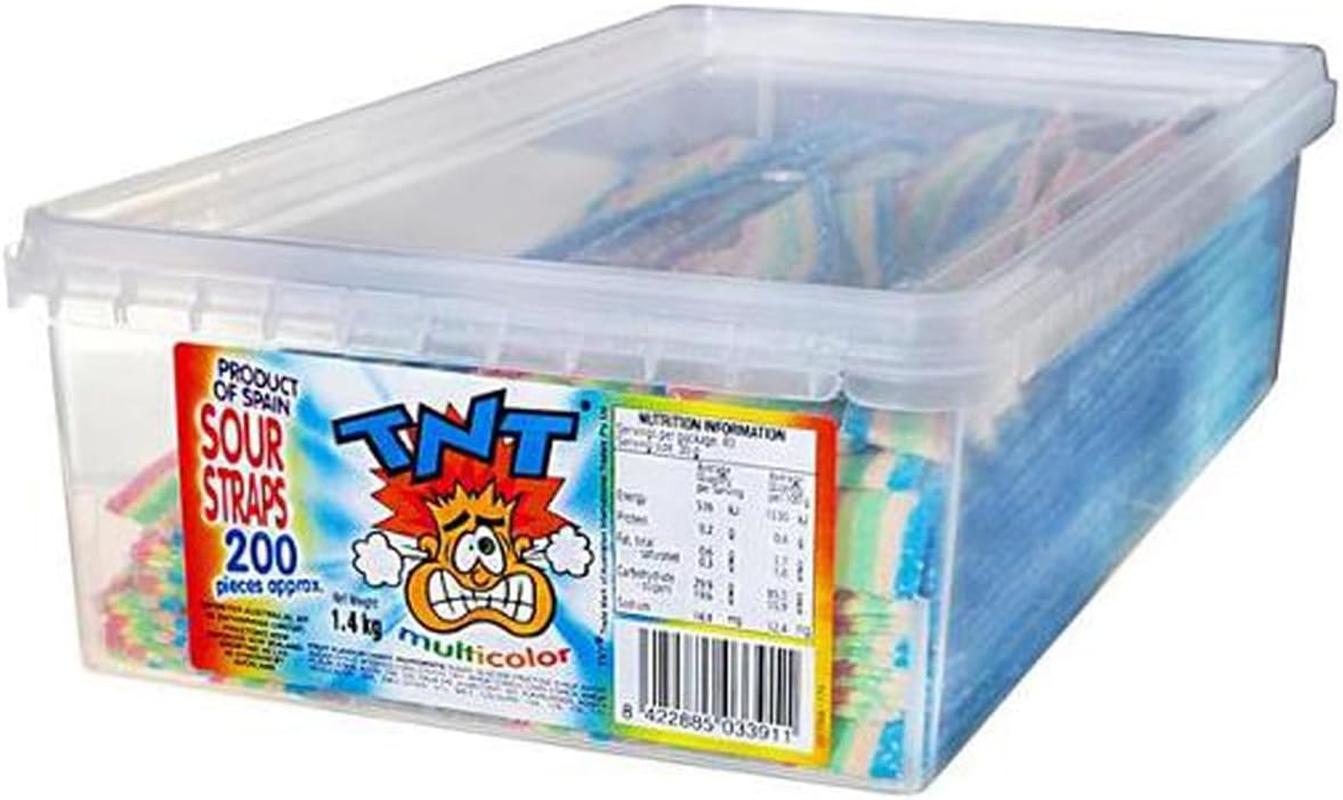 TNT Multicolour Sour Straps, 200 Pieces