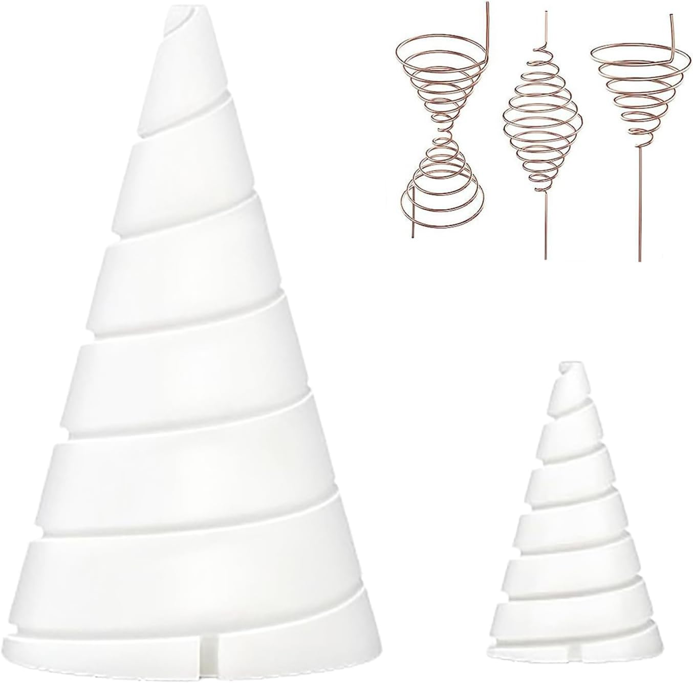 2 Pcs Fibonacci Coil Winding Jig - for Electroculture Copper Gardening Antenna, Upgraded Electro Culture Gardening Antenna Wire Antenna Jig, Copper Garden Tools (Small and Large) image number 3