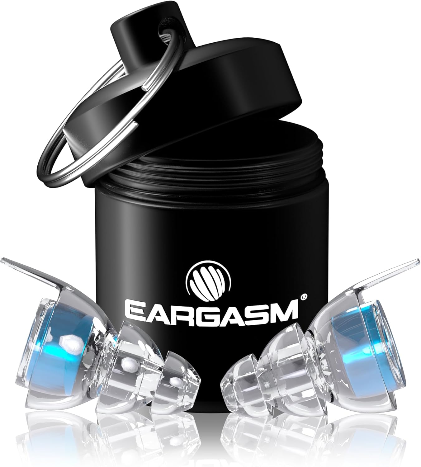 Eargasm High Fidelity Earplugs for Concerts Musicians Motorcycles Noise Sensitivity Conditions and More - Blue