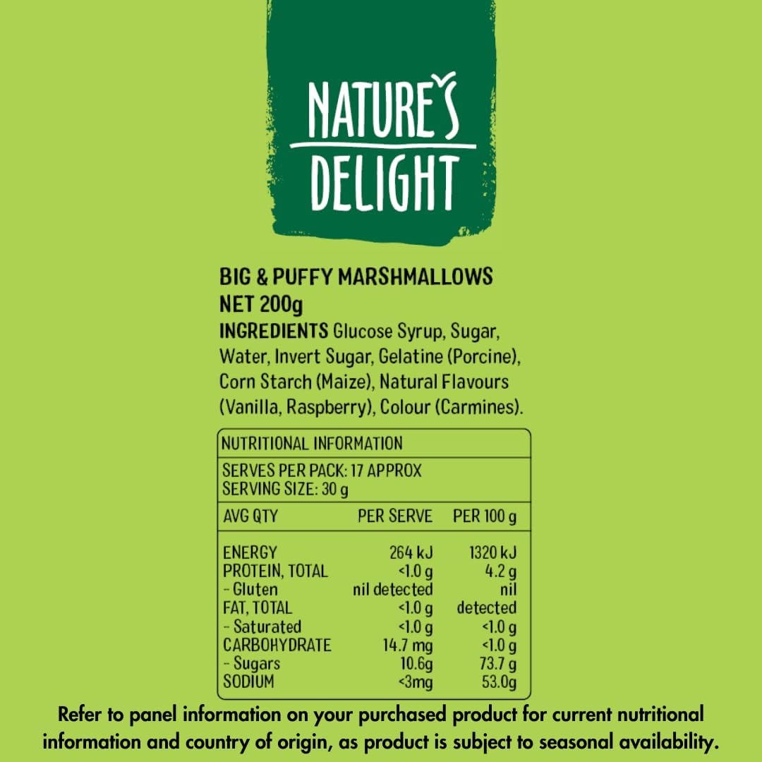 Natures Delight Big and Puffy Marshmallows 200G image number 2