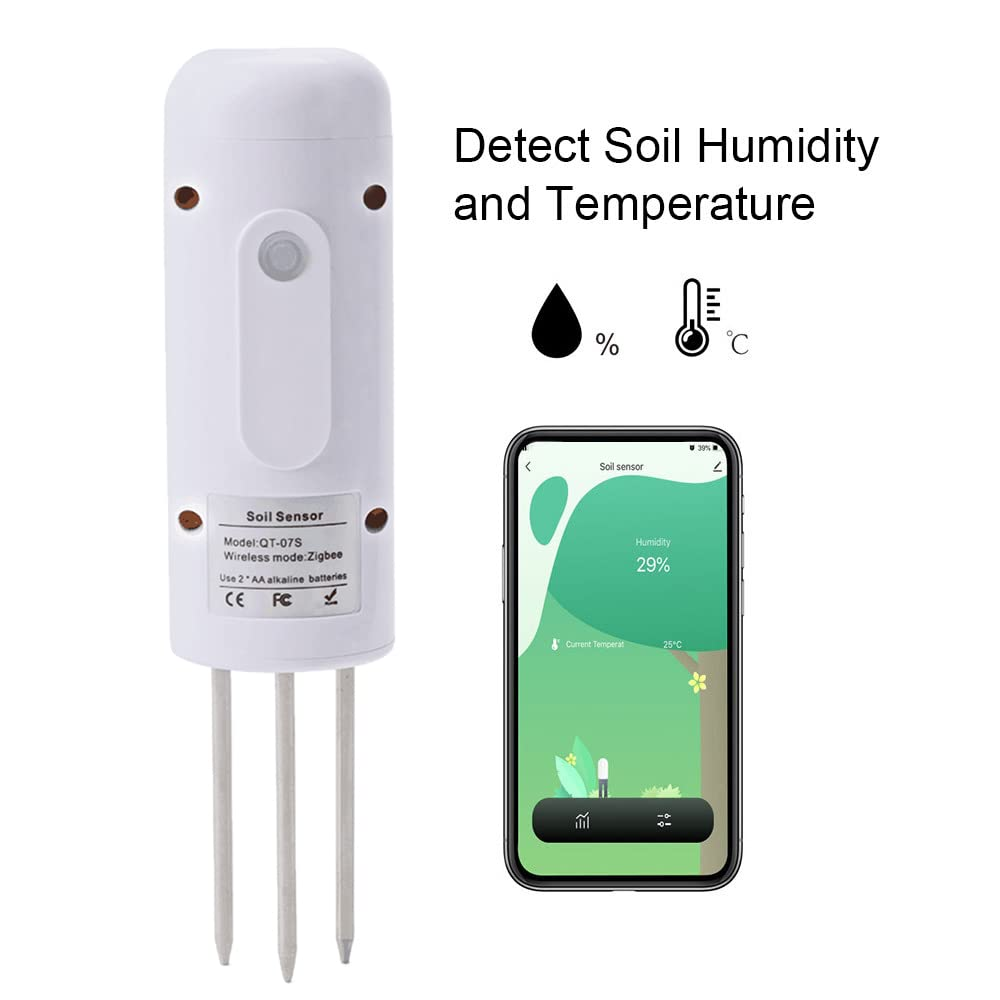 Wireless Soil Temperature Humidity Tester Plant Monitor IP67 Waterproof Detector for Garden Planting image number 4