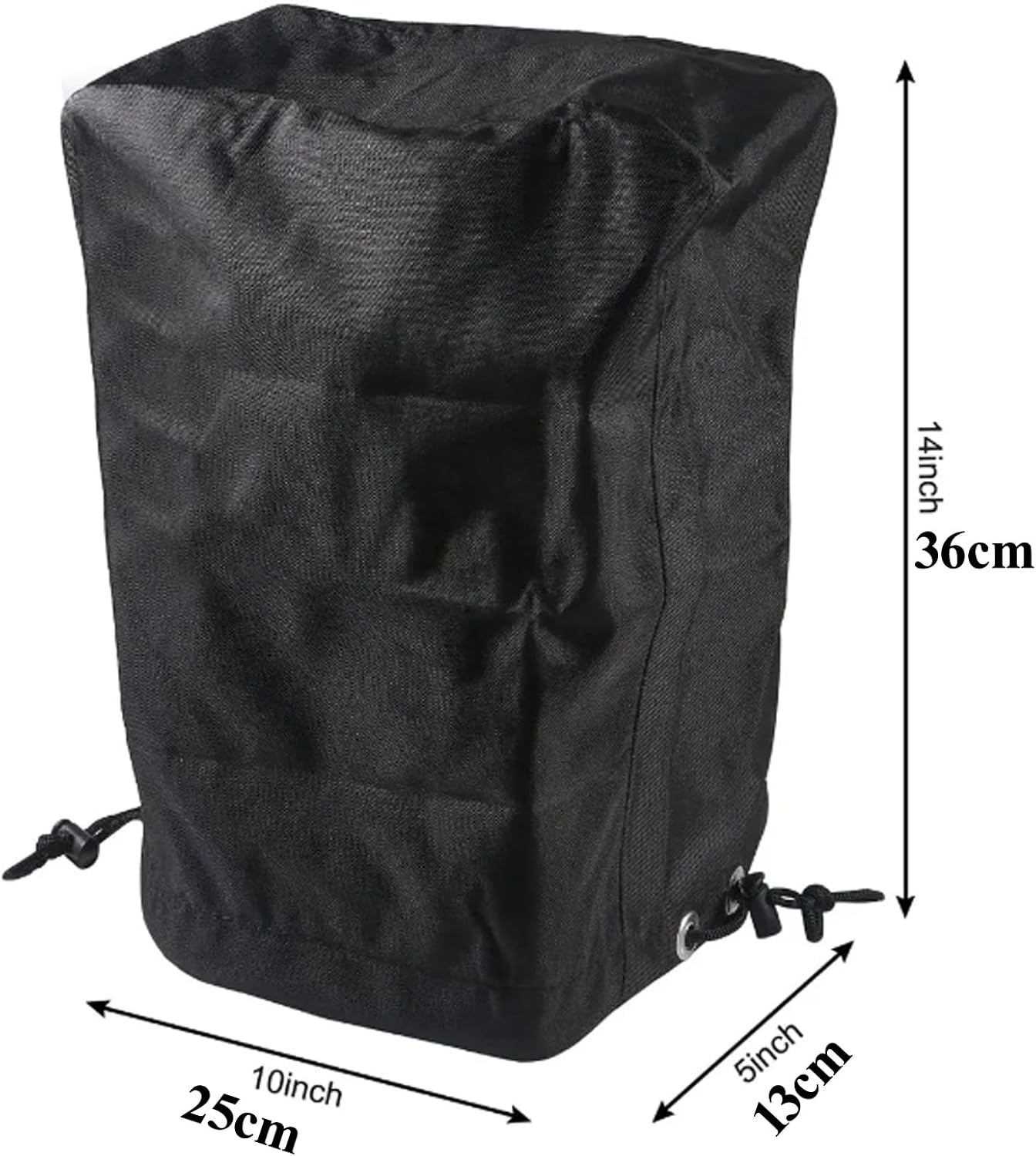 600D RV Electric Tongue Jack Cover,With Windproof Cord,Universal Trailer Jack Protective Tarpaulin Tarp Black Cover for Camper Travel Trailer Protector Parts Outdoor Accessories image number 5