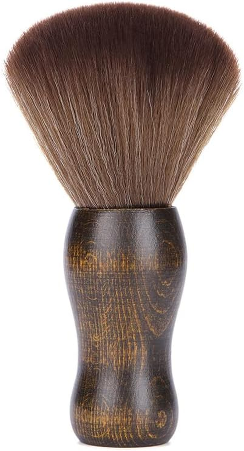 AIMALL Large Neck Brush,Hair Cutting Neck Duster Brush Barber Hair Removal Brush Made of Advanced Wood,Suitable for Any Hairdressing Shop or Salon - Easy-Grip, Stand-Up Design image number 4