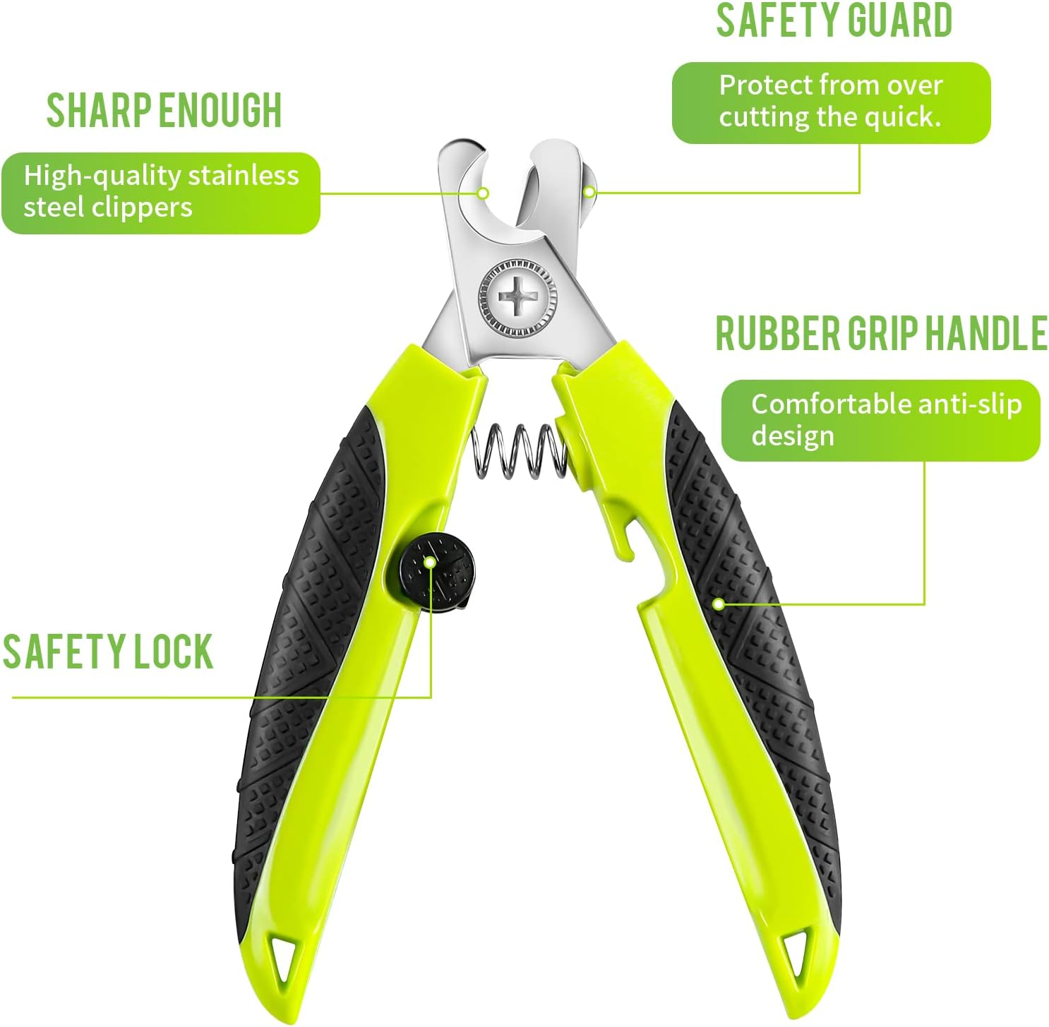 Dog Nail Clippers with Claw File, Professional Pet Nails Trimmer Grinders image number 3