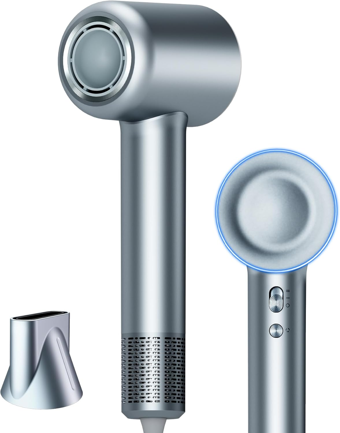 We Make Hope Professional Hair Dryer, 110000 RPM High-Speed Brushless Motor, Negative-Ion, Low Noise, Thermo-Control, Magnetic Nozzle, Lightweight Black Blow Dryer for Home Gym Salon Pets Travel