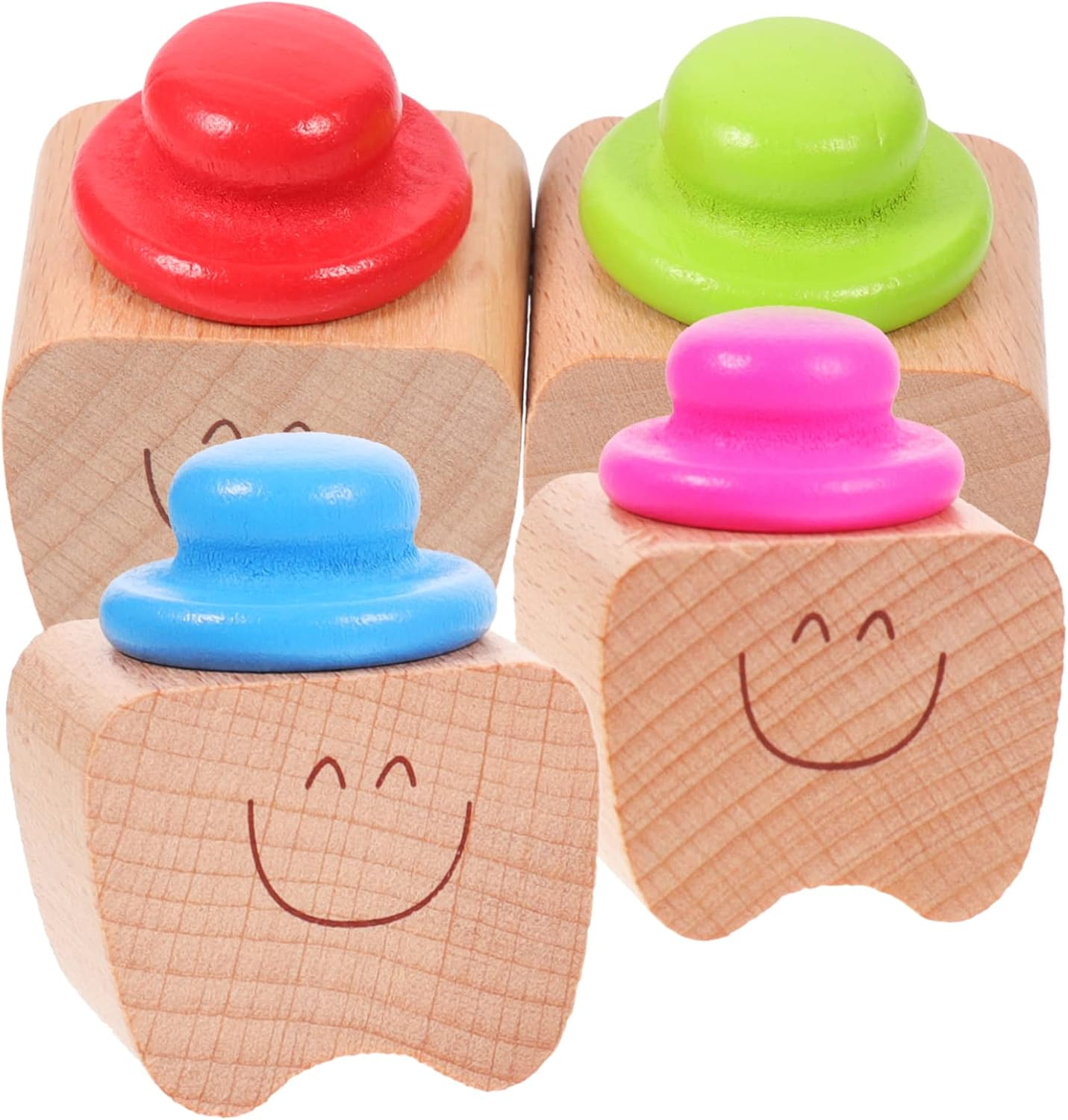 4Pcs Teeth Keepsake Boxes Adorable Tooth Organizers for Storing image number 3