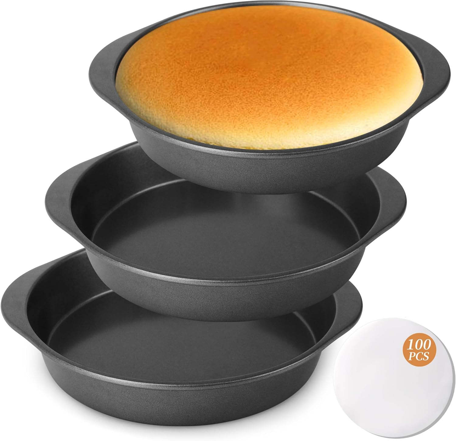 BEWOS 9 Inch Cake Pan Set